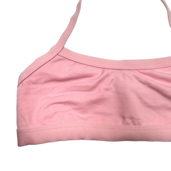 Body Wrappers NWT Light Pink Prowear Halter Open Back Bra Pull Over Dance Top - Picture 3 of 8